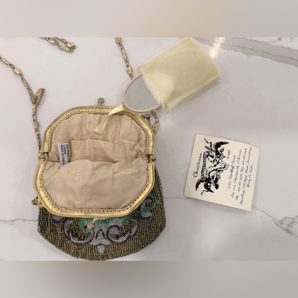 Christiana Beaded Silk Handbag, Style 120258, NWT - Picture 4 of 5